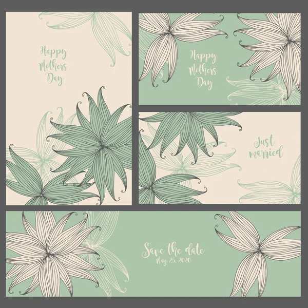 Düğün davetiyesi. Koleksiyon kartları