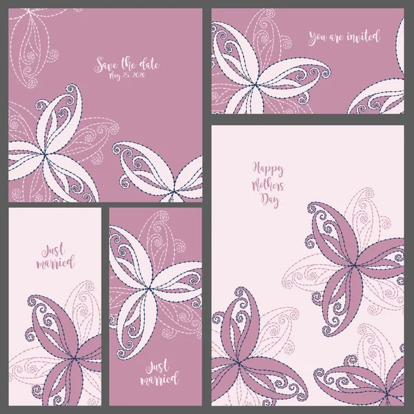 Düğün davetiyesi. Koleksiyon kartları