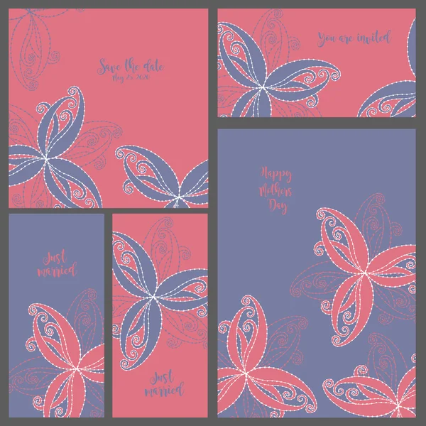 Düğün davetiyesi. Koleksiyon kartları