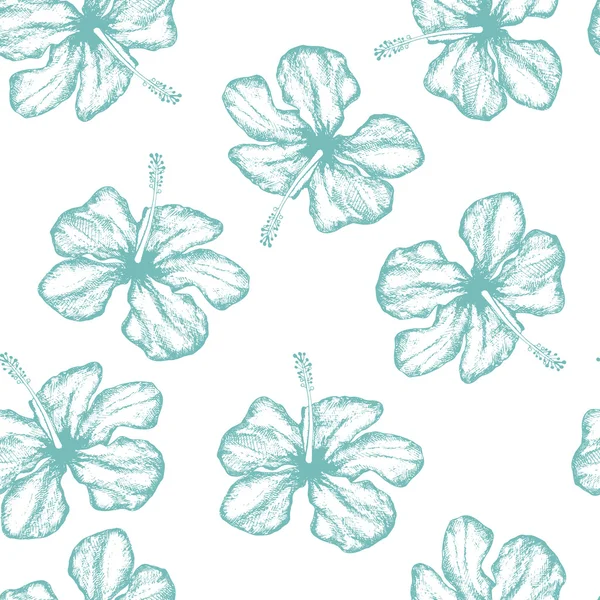 Floral pattern with tropical flowers