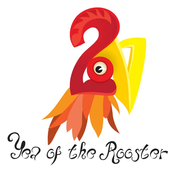 Image a rooster, the symbol of the coming year. — Stock Vector