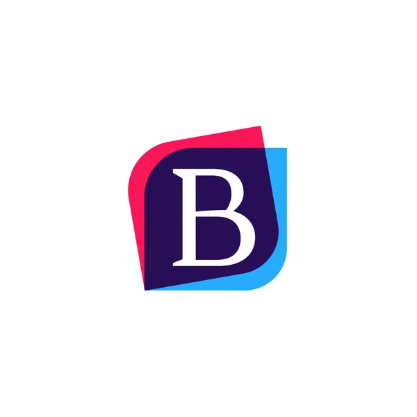 B brief boek teken bedrijf logo vector ontwerp — Stockvector