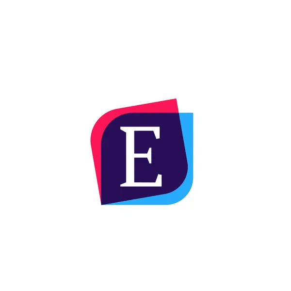 Znak velké písmeno E společnost symbol vektorová design — Stockový vektor