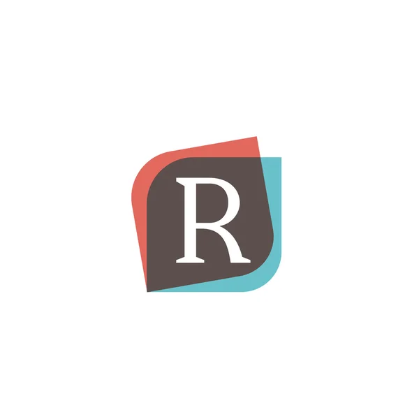 R signo de letra retro empresa símbolo vector diseño — Vector de stock