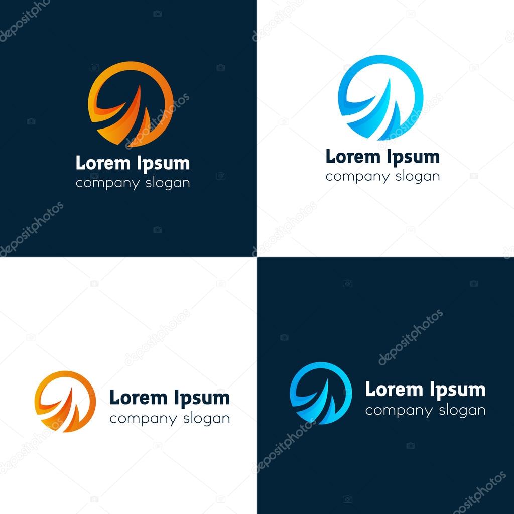 Abstract logo company rhombus symbol sign vector design