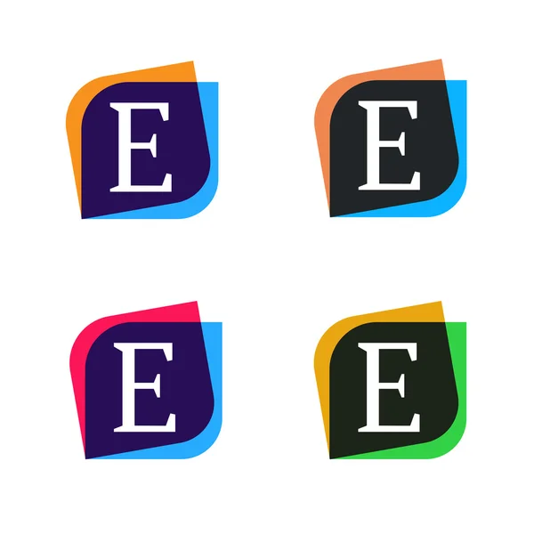 Elemento de forma abstracta logotipo de la empresa signo icono de diseño vectorial. E l — Vector de stock