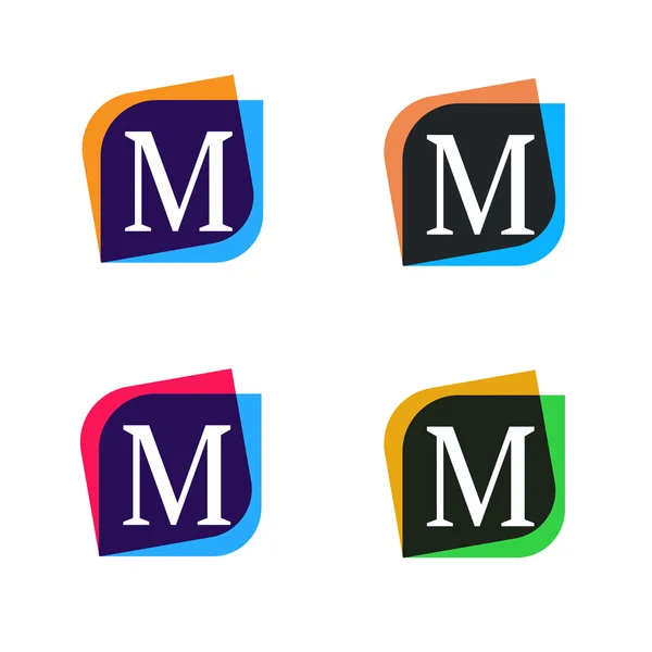 Abstrakcyjny kształt elementu firmy logo znak ikona wektor wzór. M l — Wektor stockowy