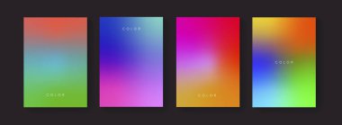 Yumuşak renk arkaplan vektör tasarımı. Soyut renkli arkaplan koleksiyonu. Modern desen.