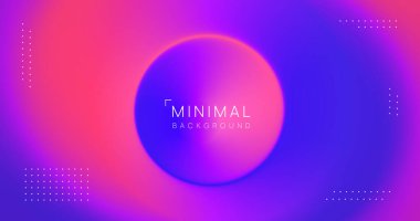 Soyut, en az renkli arkaplan. Akışkan modern fon. Cool radyal gradyan vektör tasarımı.