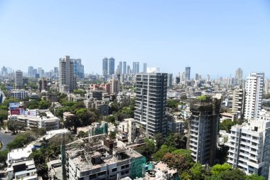 MUMBAI / INDIA - 22 Mart 2020: Dadar 'ın Mumbai, Hindistan' daki genel görüşü