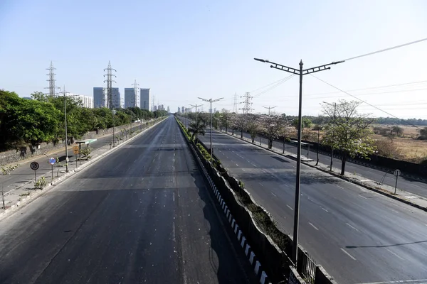 Mumbai India March 2020 General View Deserted Eastern Express Highway — Stock Photo, Image