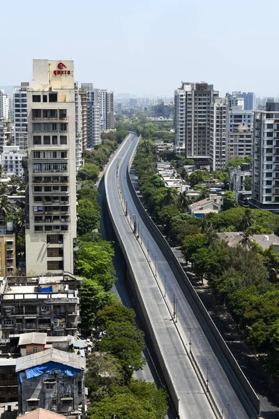 Mumbai India Marzo 2020 Vista General Paso Elevado Matunga Abandonado — Foto de Stock