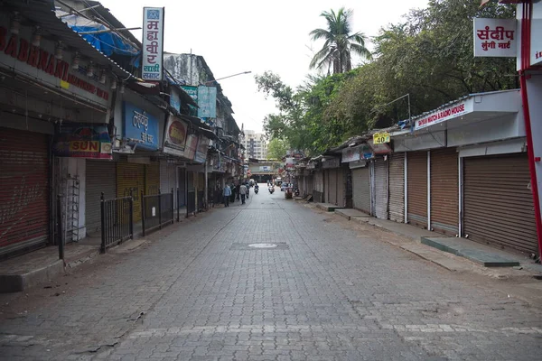 Mumbai India Mei 2020 Algemeen Zicht Verlaten Kurla Staion Tijdens — Stockfoto