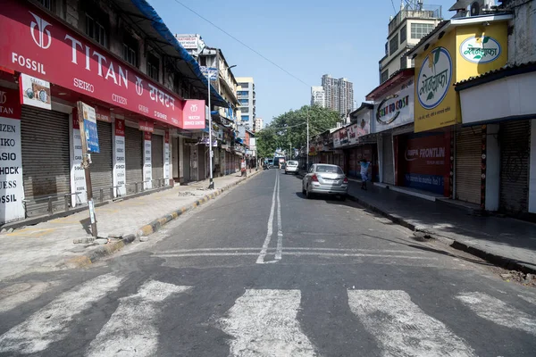 Mumbai India Mei 2020 Luchtfoto Van Dharavi Sloppenwijken Tijdens Regering — Stockfoto