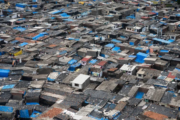 Mumbai India Juni 2020 Flygfoto Över Appa Pada Slum Malad — Stockfoto