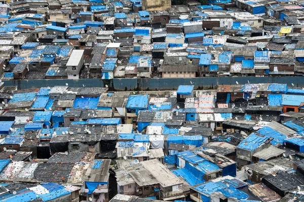 Mumbai India Juni 2020 Flygfoto Över Appa Pada Slum Malad — Stockfoto