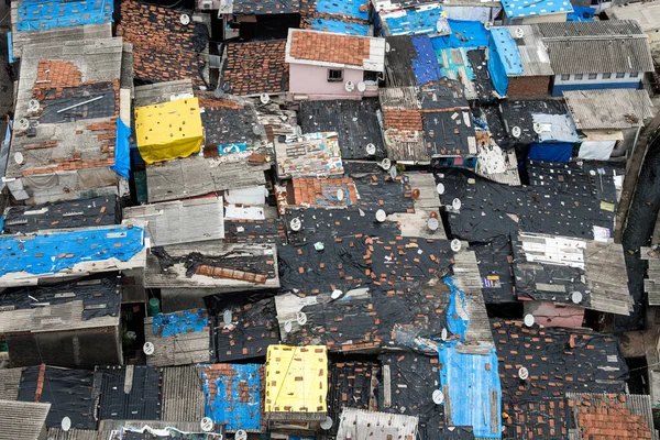 Mumbai India Juni 2020 Luchtfoto Van Appa Pada Sloppenwijk Malad — Stockfoto