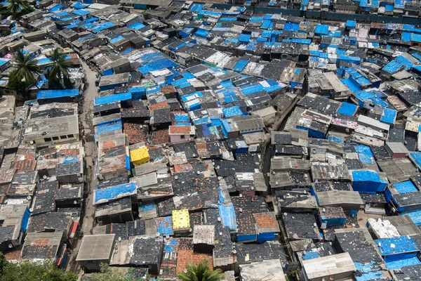 Mumbai India Juni 2020 Luchtfoto Van Appa Pada Sloppenwijk Malad — Stockfoto