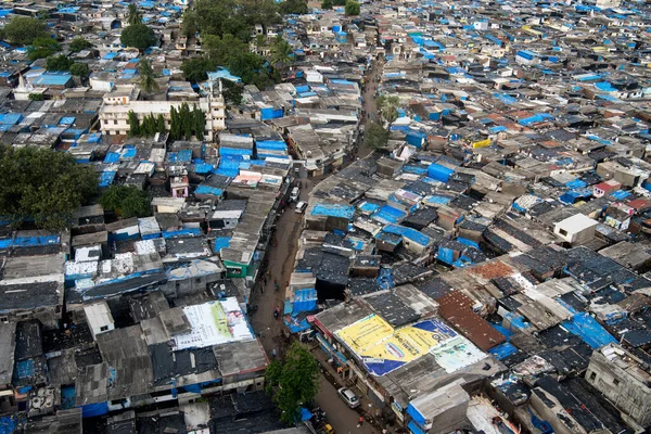 Мумбай Индия Июня 2020 Года Воздушный Обзор Трущоб Аппа Пада — стоковое фото