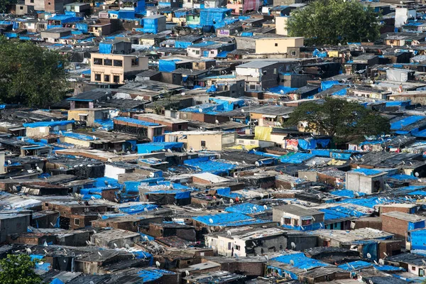 Mumbai India Ιουνιου 2020 Αεροφωτογραφία Της Φτωχογειτονιάς Appa Pada Στη — Φωτογραφία Αρχείου