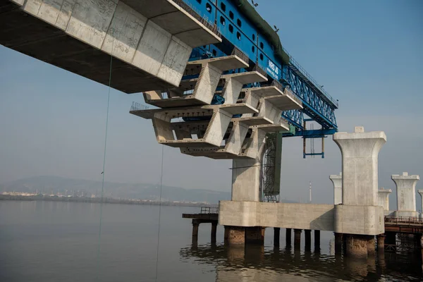 Mumbai India Diciembre 2020 Una Vista Construcción Mumbai Trans Harbour — Foto de Stock