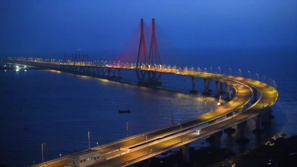 Mumbai India April 2020 General View Deserted Bandra Worli Sea — Wideo stockowe