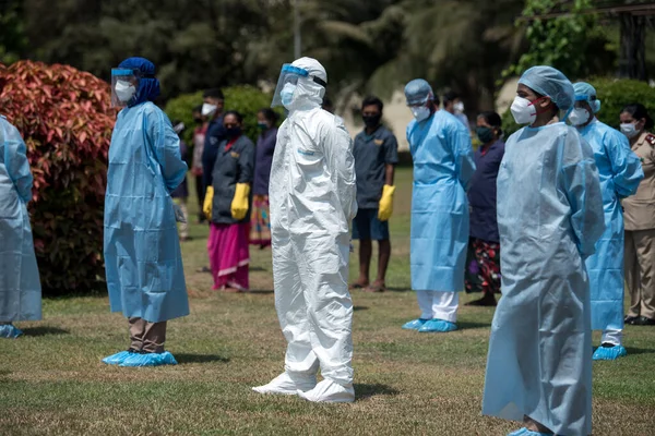 Mumbai India Mayıs 2020 Inhs Asvini Sağlık Çalışanı Covid Coronavirus — Stok fotoğraf