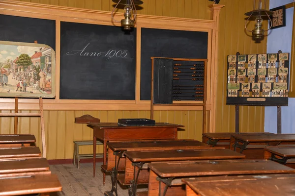 Enkhuizen Países Bajos Septiembre 2020 Aula 1905 Una Escuela Holandesa — Foto de Stock