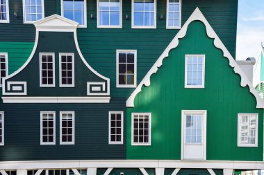 Zaandam, Hollanda. Ocak 2021. Zaandam, Hollanda 'da modern mimari.