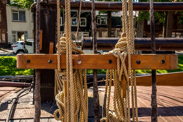 Den Helder Países Baixos Junho 2021 Detalhes Objetos Náuticos Antigos — Fotografia de Stock