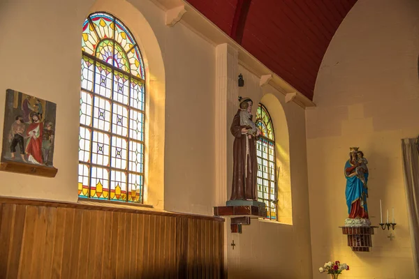 Oudeschild, Texel, Países Baixos. 13 de agosto de 2021. Interior da igreja protestante em Oudeschild, Texel. — Fotografia de Stock