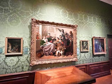 Hollanda 'daki hague. 4 Aralık 2025. Moritshu 'ların galerilerinden biri. Hollanda, Lahey 'de ünlü bir müze. Yüksek kalite fotoğraf