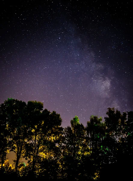Krásné zatažené noční obloha — Stock fotografie