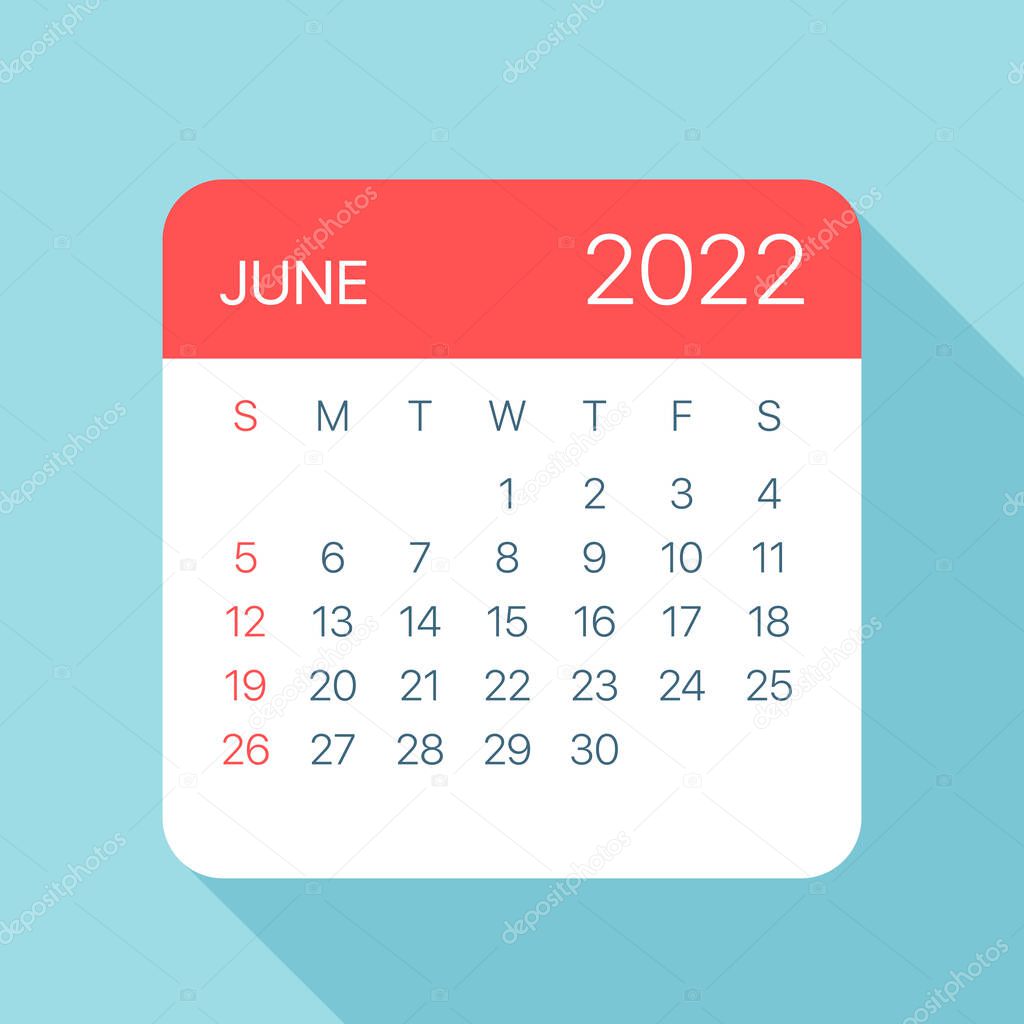 June 2022 Calendar Clipart ✓ June 2022 Calendar Leaf - Illustration. Vector Graphic Page Premium  Vector In Adobe Illustrator Ai ( .Ai ) Format, Encapsulated Postscript Eps  ( .Eps ) Format