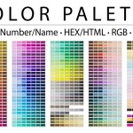 Color Chart Print Test Page Color Numbers Names Rgb Cmyk Stock Vector ...