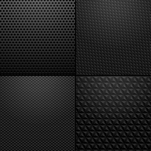 Carbon and Metallic texture - background illustration — Wektor stockowy