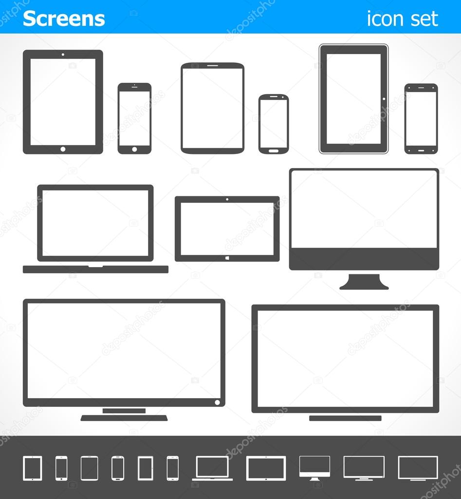 Screens - icon set