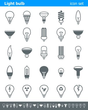 Light bulb icons - Illustration