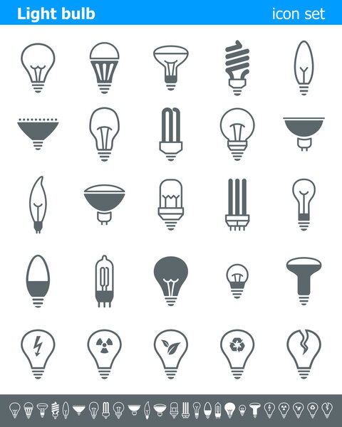 Light bulb icons - Illustration