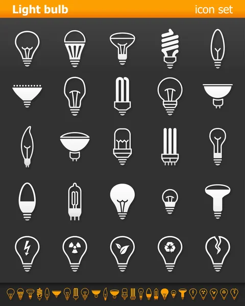 Light bulb icons - Illustration