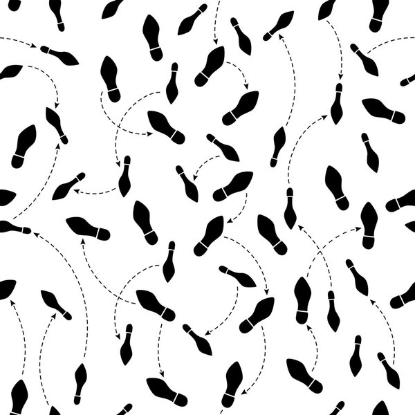 Бесшовные танцевальные шаги - Иллюстрация
.