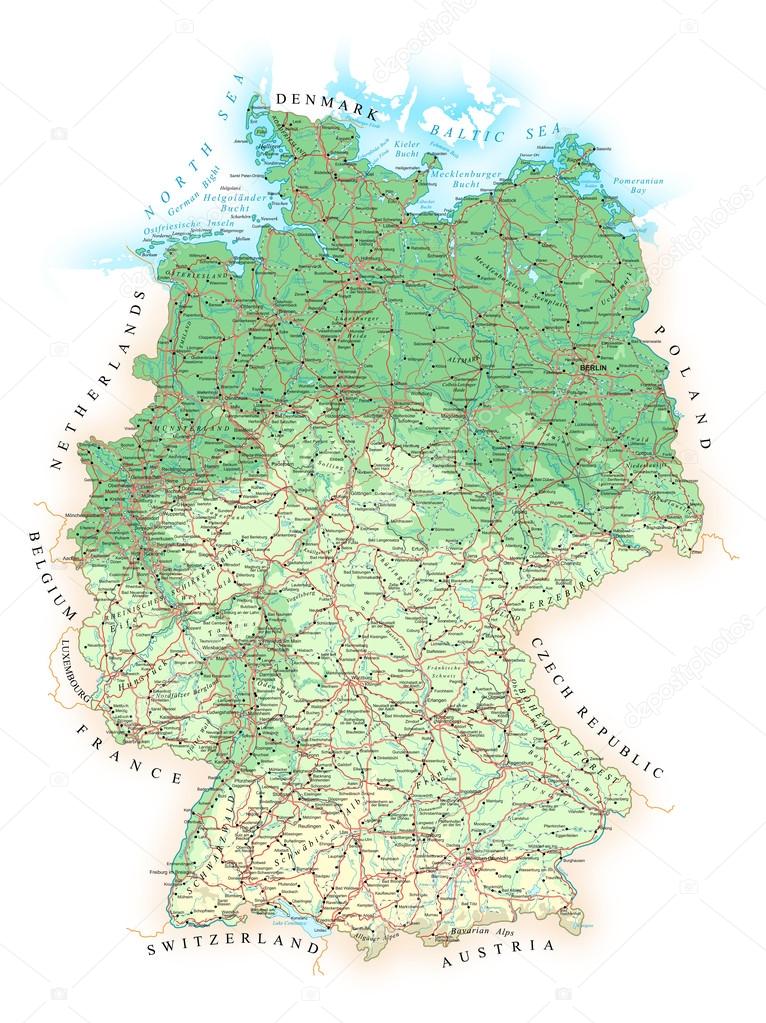 Niemiec bawaria mapa Mapa Niemiec