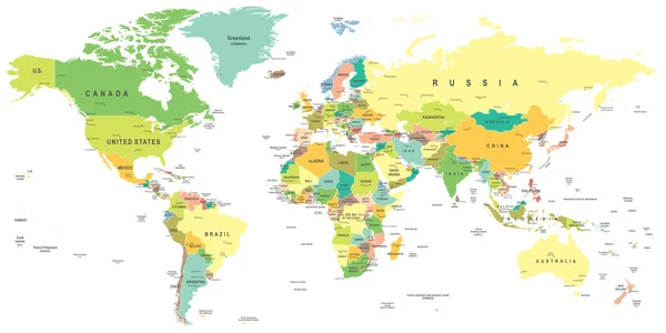 Mapa świata - ilustracja. — Wektor stockowy