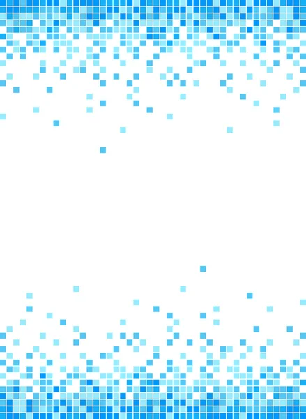 Abstrakte blaue Mosaik-Rahmen Hintergrund - Illustration. — Stockvektor