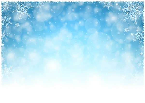 Marco de invierno de Navidad - Ilustración . — Archivo Imágenes Vectoriales