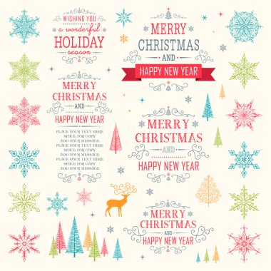 Noel Set - illüstrasyon.