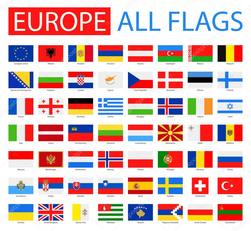 Flags of Europe - Full Vector Collection.