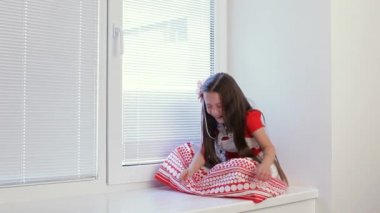 Kız mutlu sevimli çocuk