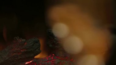 Champaign şömine yakın gözlük