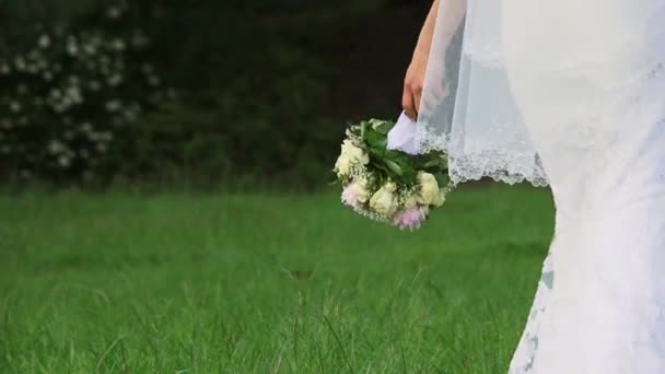 Bouquet da sposa — Video Stock